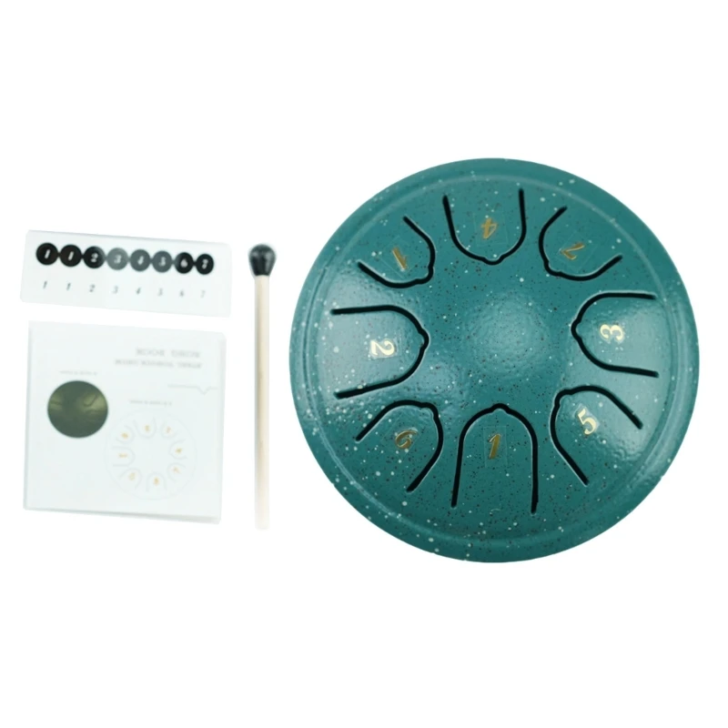 Стальной барабан для языка 4 5 дюйма 8 нот ударный инструмент ручного барабана с