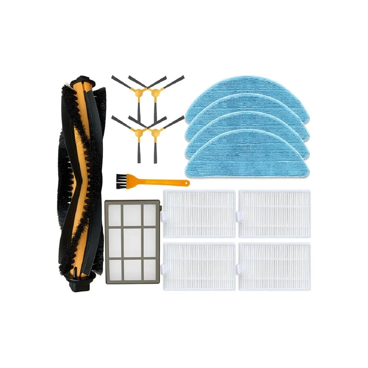 

Сменная основная боковая щетка, фильтр НЕРА, тряпичная ткань для швабры для FL022 аксессуары для робота-пылесоса
