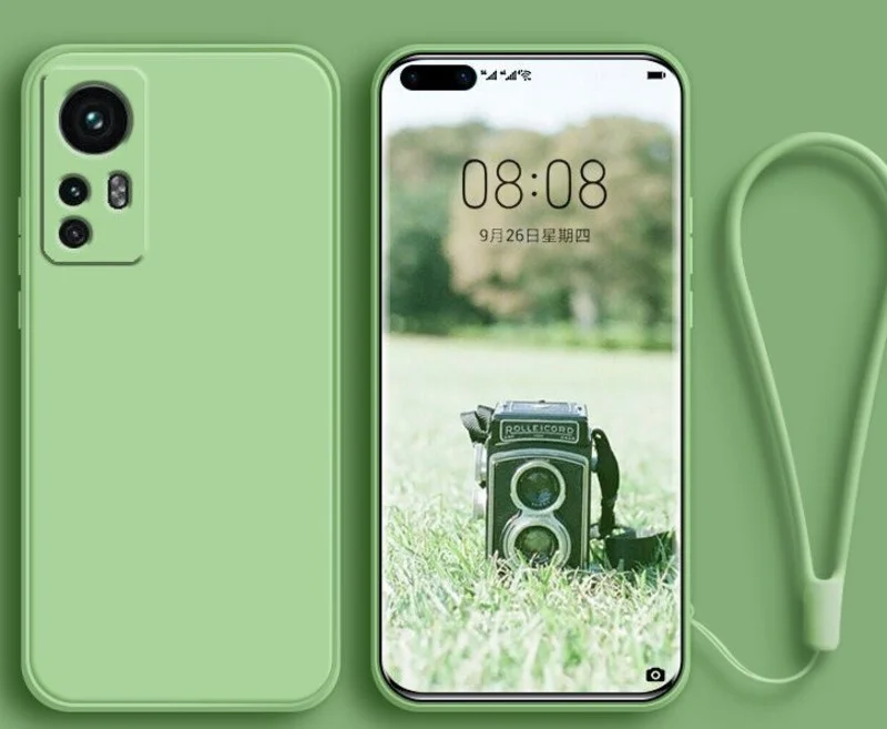 

For Xiaomi 12T PRO Case Funda Original Liquid Silicone Slim Soft Cover For Mi 11T Camera Protective