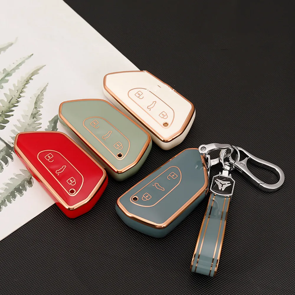 

Car Key Cover For VW Golf 8 TPU Shell Key Cover For Skoda Octavia A8 MK4 Mk8 2020 2021 Seat Leon Mk4 Cupra Formentor Car Key