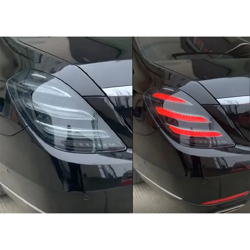 Обновленная Дымчатая линза задняя лампа для Mercedes Benz S Class W222 2014-2017 задний