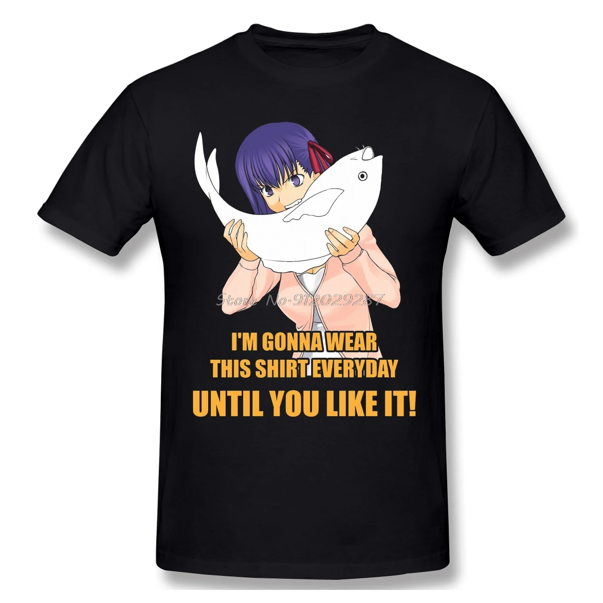 

FGO Fate Grand Order The Holy Grail War Games New Arrival T-Shirt Sakura Fish Unique Design o-neck Cotton For Men