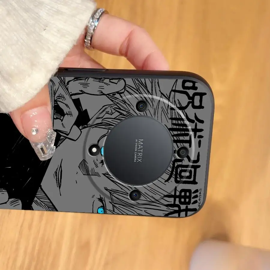 Фото Черный мягкий чехол для телефона Anime J-uju-tsus Ka-ise-ns для Honor X6 70 Magic5Lite 200 400 Lite X8 8X X7 X5b 90 X9a №2
