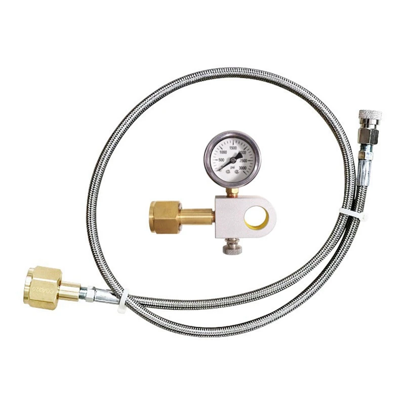 

1.5M Steel Braided Hose With CO2 Filling Adapter For Sodastream Replacement Compatible With DUO Terra Art Model