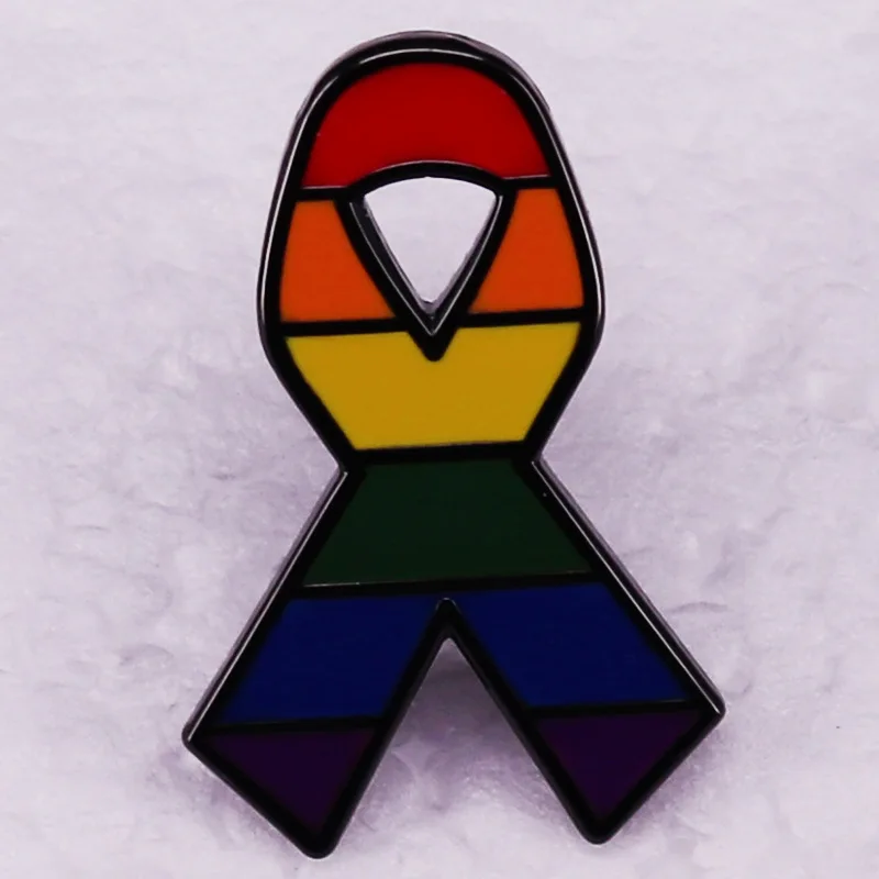 

Proud Consciousness Rainbow Color Metal Enamel Backpack Bag Lapel Badge Brooch Pin
