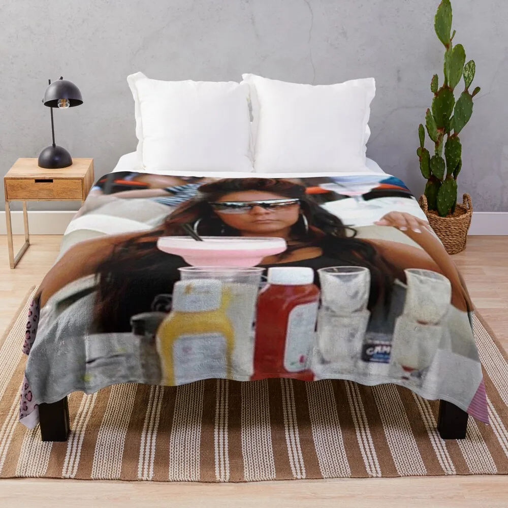 

Snooki mood Throw Blanket Summer Blanket Fur Blankets