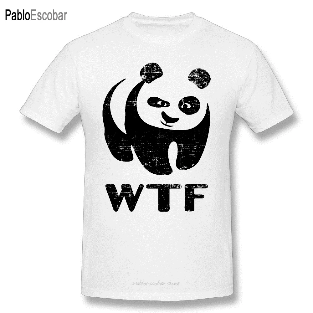 Винтажная футболка с рисунком панды круглым вырезом 100% хлопок |