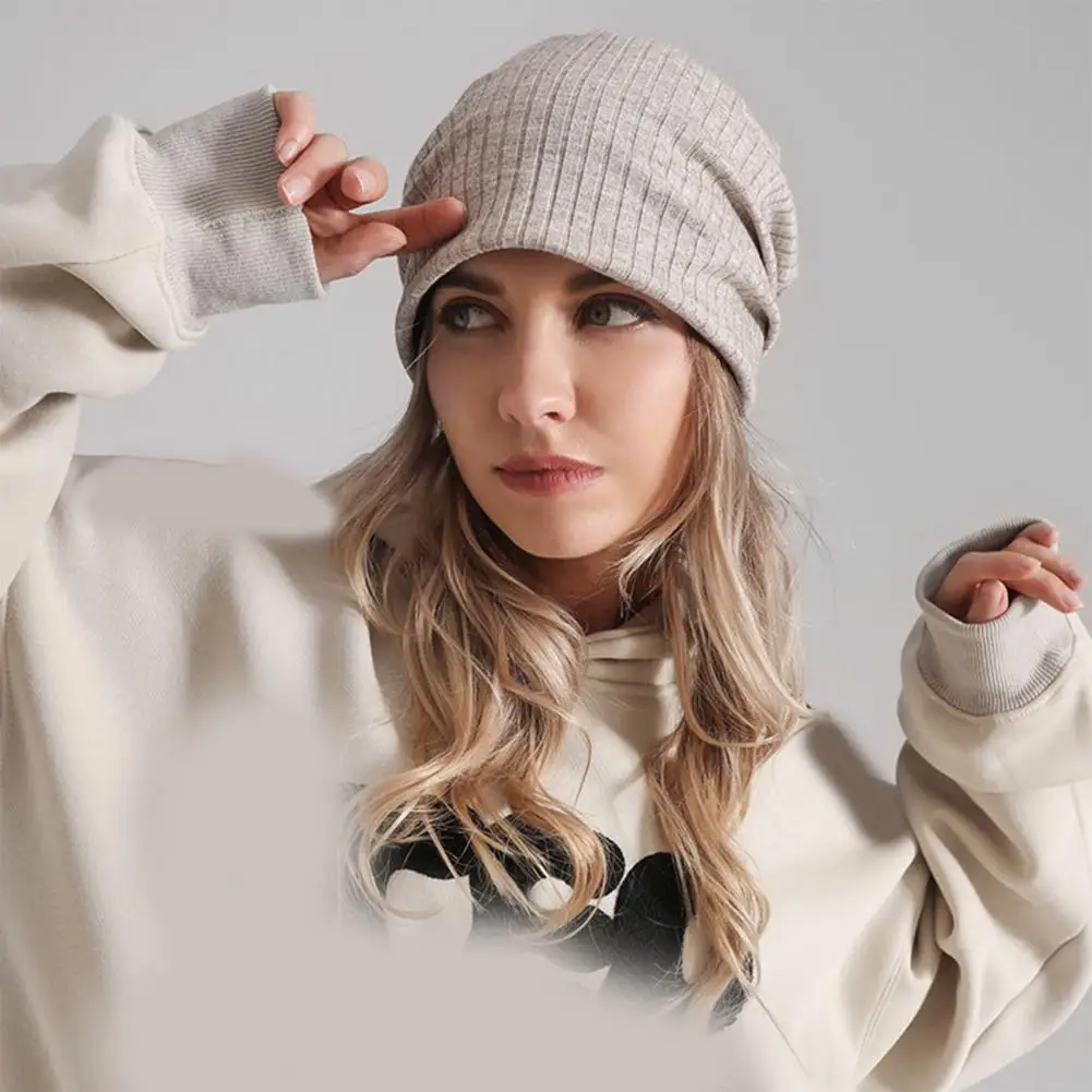 

Breathable Knitting Hat Breathable Knit Sports Beanie for Autumn Winter Activities Running Tennis Basketball Hiking Cycling