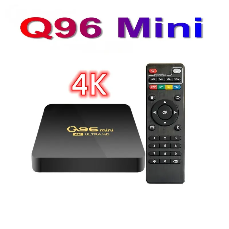 WIFI 4K Телеприставка 8G 128 ГБ медиаплеер H.265 Домашний ТВ-театр Q96 Mini Smart TV Box Amlogic Android 10 0