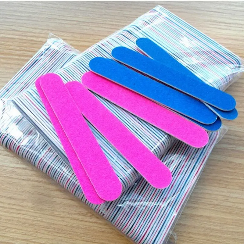 

10pcs Professional Nail Files Sandpaper Buffers Slim Crescent Grit Artificial Nail Tips Tools Disposable Cuticle Remover Callus