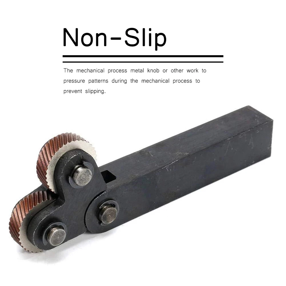 

7pcs/set Dual Wheel Knurling Tool Kit 0.5/1/2mm Non-Slip For Processing Work Piece Surface Pattern Power Tool Accessories