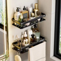 shower organizer rack with hook up storage holder bathroom furniture no drill bathroom shelf space aluminum bathroom shelves