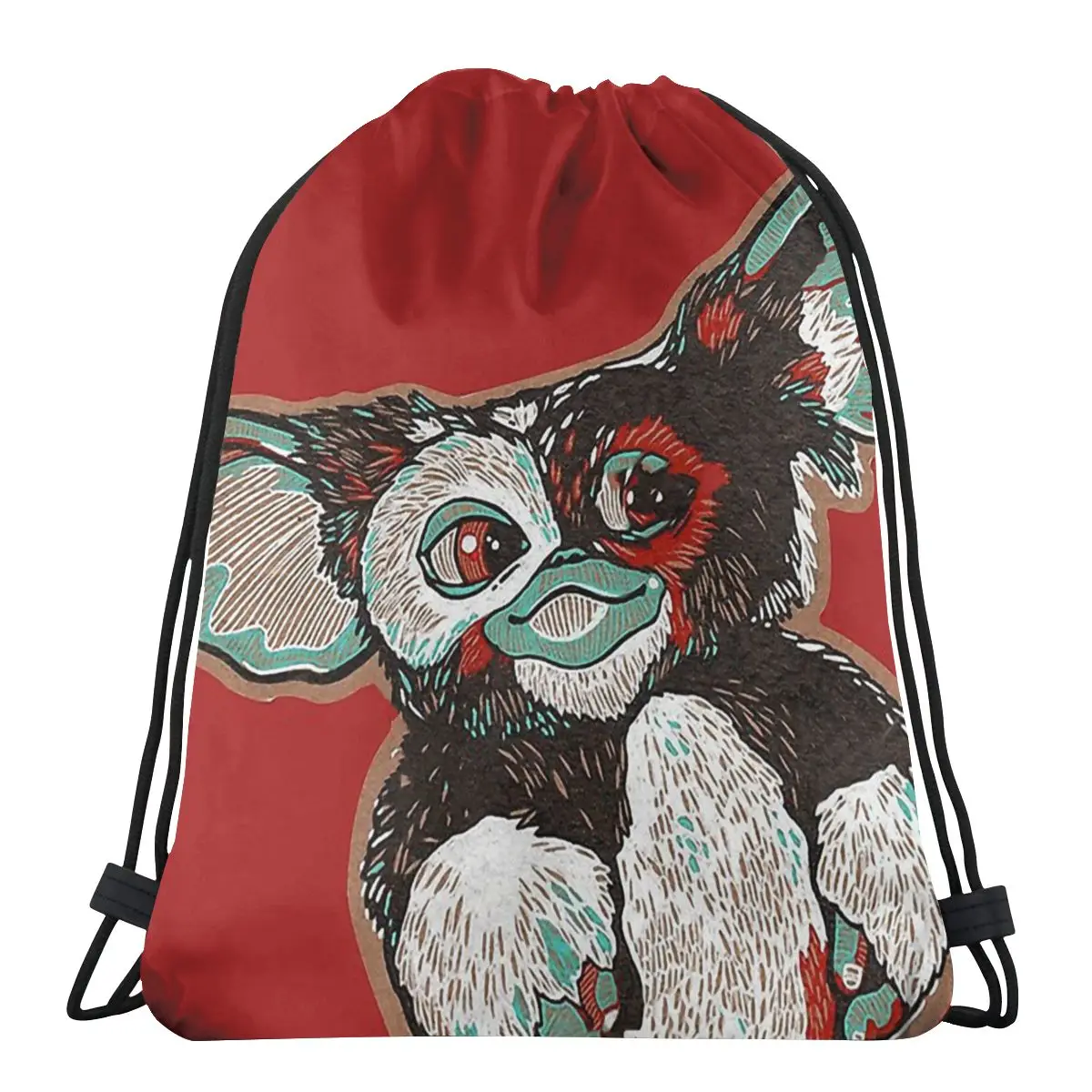 

GIZMO Gremlins Pet Comedy Horror Film Drawstring Bags Hiking Waterproof Storage Organize Bundle Pocket Rope Bag