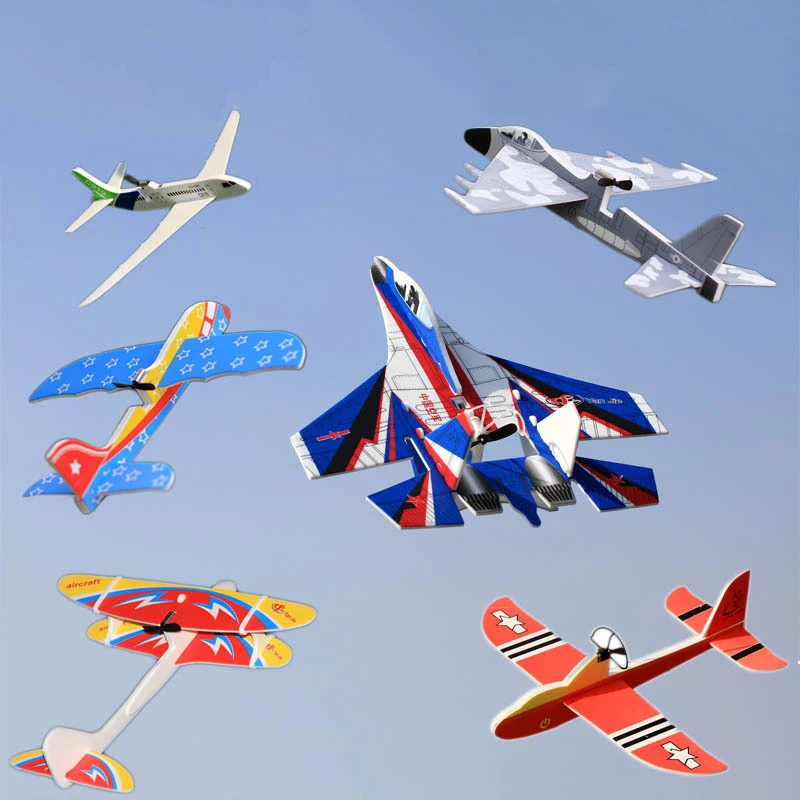 Новинка электрический ручной планер SU27 для бросания самолет из пенопласта со