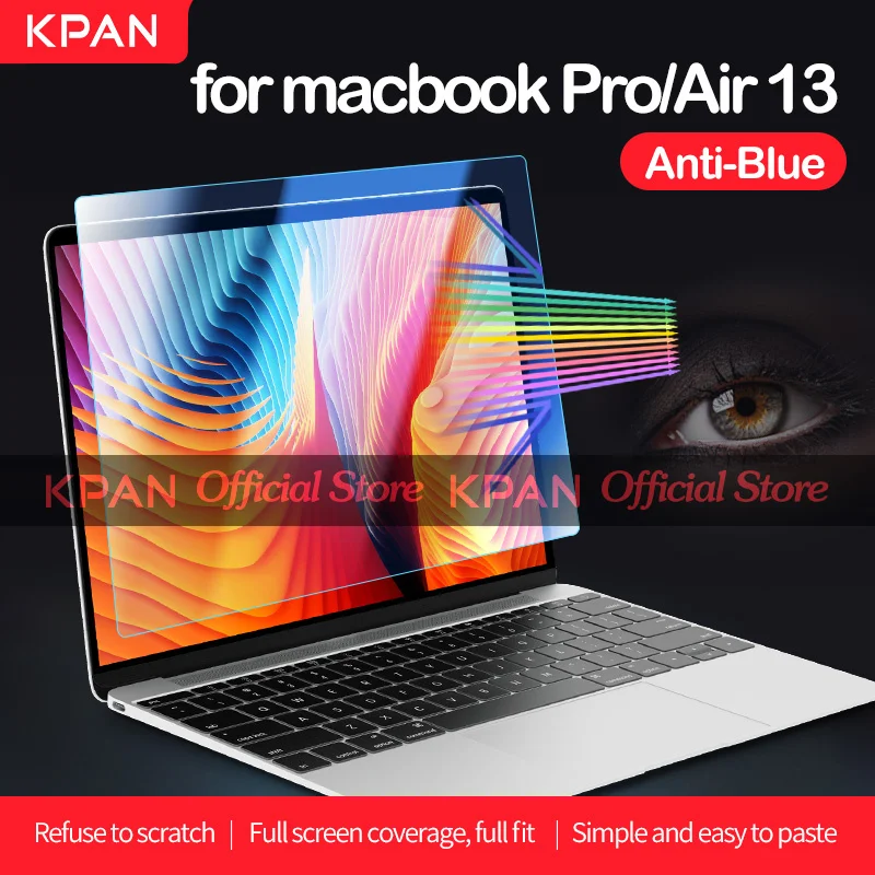 

KPAN Anti-blue Macbook Screen Protector Flexible Glass Film for Pro/Air 12 13 15 16 inch M1 Chip A2485 2442 A2337 A2338 A2141
