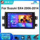 Автомобильный мультимедийный проигрыватель JMCQ, Android 10, 6G + 128G для Suzuki SX4 2006-2014, стерео, 2 din, магнитофон, 4G, Wi-Fi, DVD, MP5