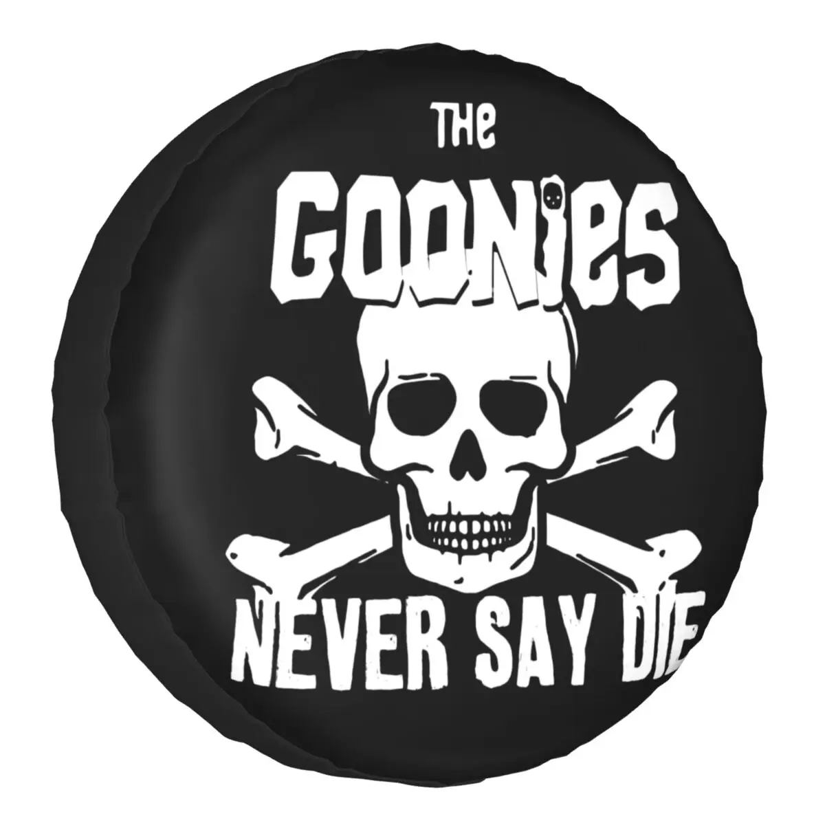 

The Goonies Never Say Die Spare Tire Cover for Toyota Comedy Film Skull Pirate Trailer Car Wheel Protector 14" 15" 16" 17" Inch