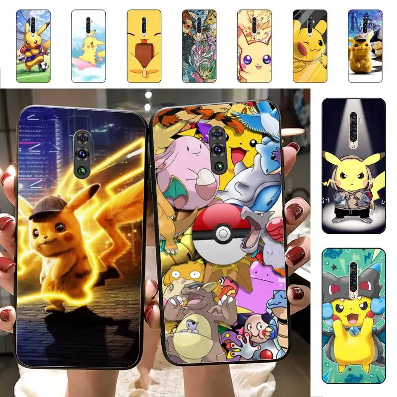 

Фотофон Pokemon Pikachu чехол для телефона для Vivo Y91C Y11 17 19 17 67 81 Oppo A9 2020 Realme c3