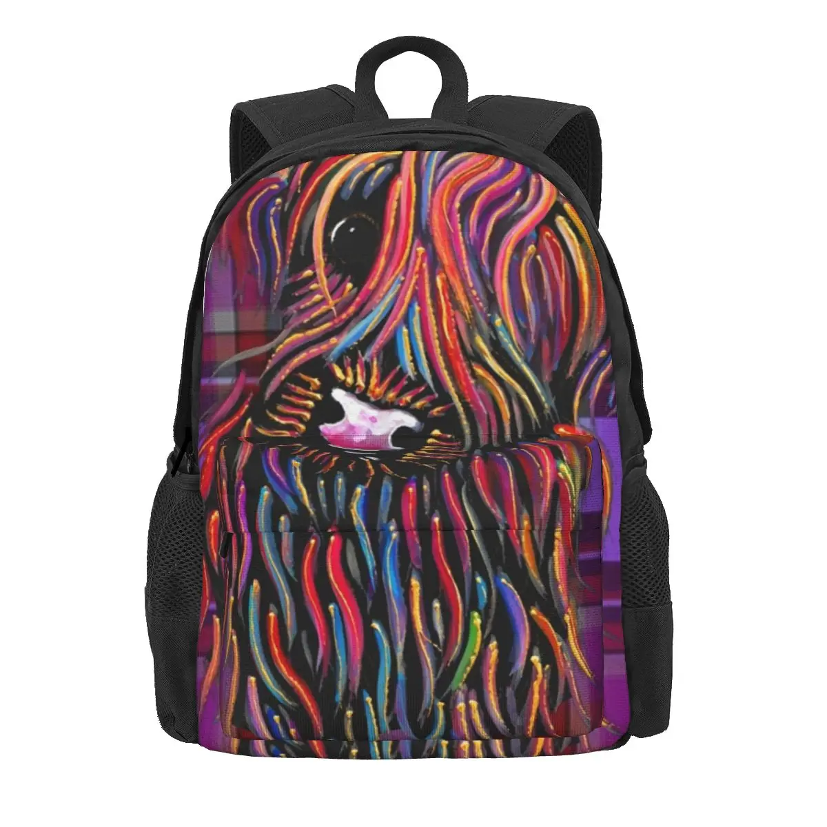 

Scottish Highland Cow ' Tartan Braveheart ' Backpack Bookbag School Bags Cartoon Kids Rucksack Travel Rucksack Shoulder Bag