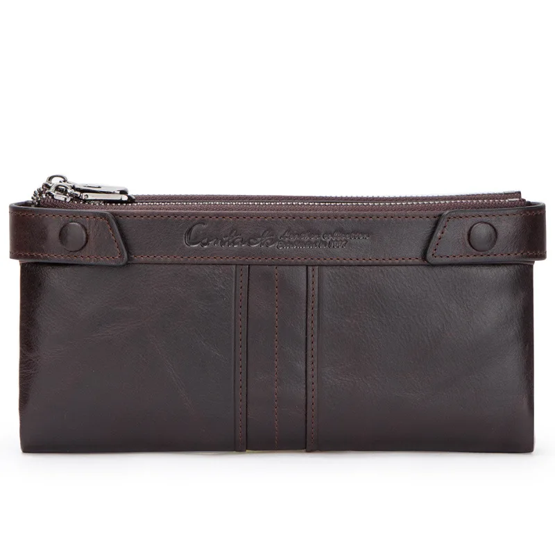 Women Genuine Cow Leather Lady Long Wallet Cowhide Clutch Phone Purses Card Holder