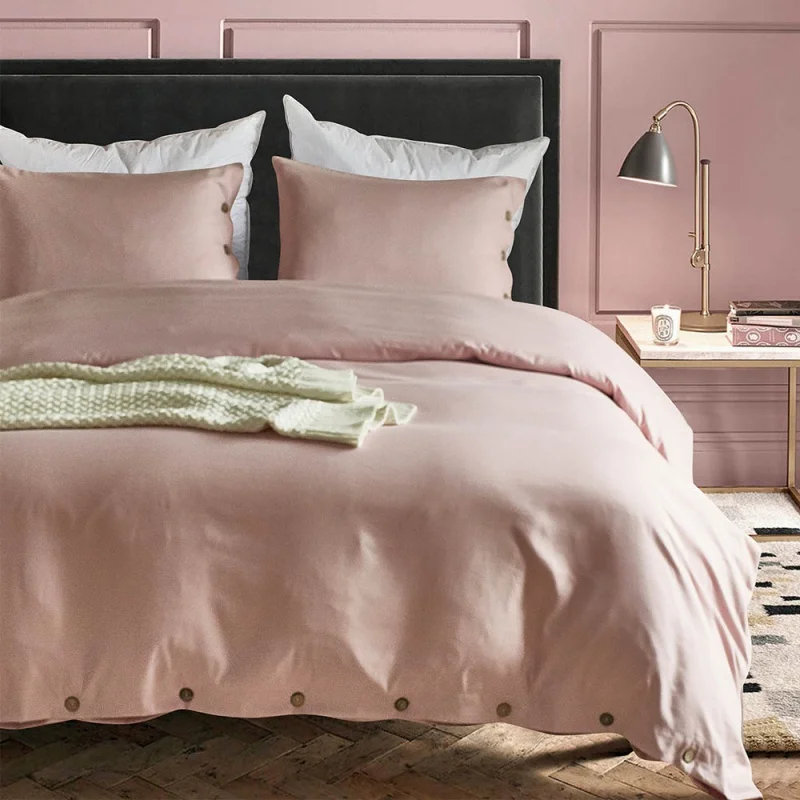 

Pink Luxury button duvet cover set US King Queen Twin size 3 pcs/set bedding quilt cover set funda edredon duvet cover 7colors