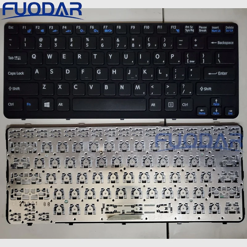 

New US white BLACK Keyboard For SONY Vaio E14 SVE14 SVE141 SVE 14 SVE14111ELW series No Backlit Laptop Keyboard