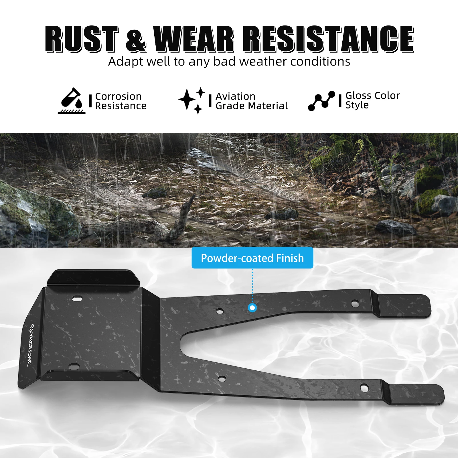 Противоскользящая пластина для Honda TRX 450R ATV TRX450R TRX450ER 2006-2014 50355-HP1-600 алюминиевый