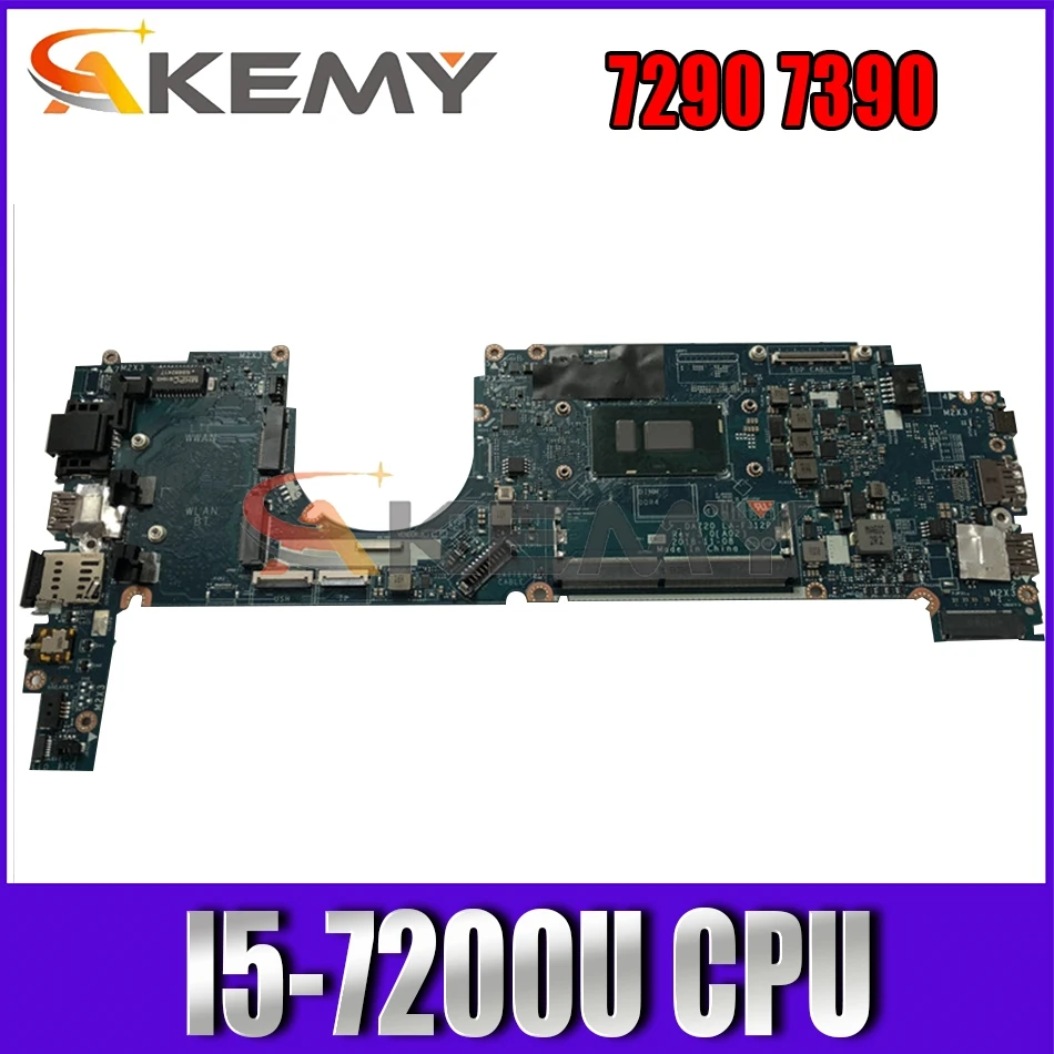 

Akemy I5-7200U FOR Dell Latitude 7290 7390 Laptop Motherboard DAZ20 LA-F312P CN-0T6C3C T6C3C 3DRR6 Mainboard 100% tested