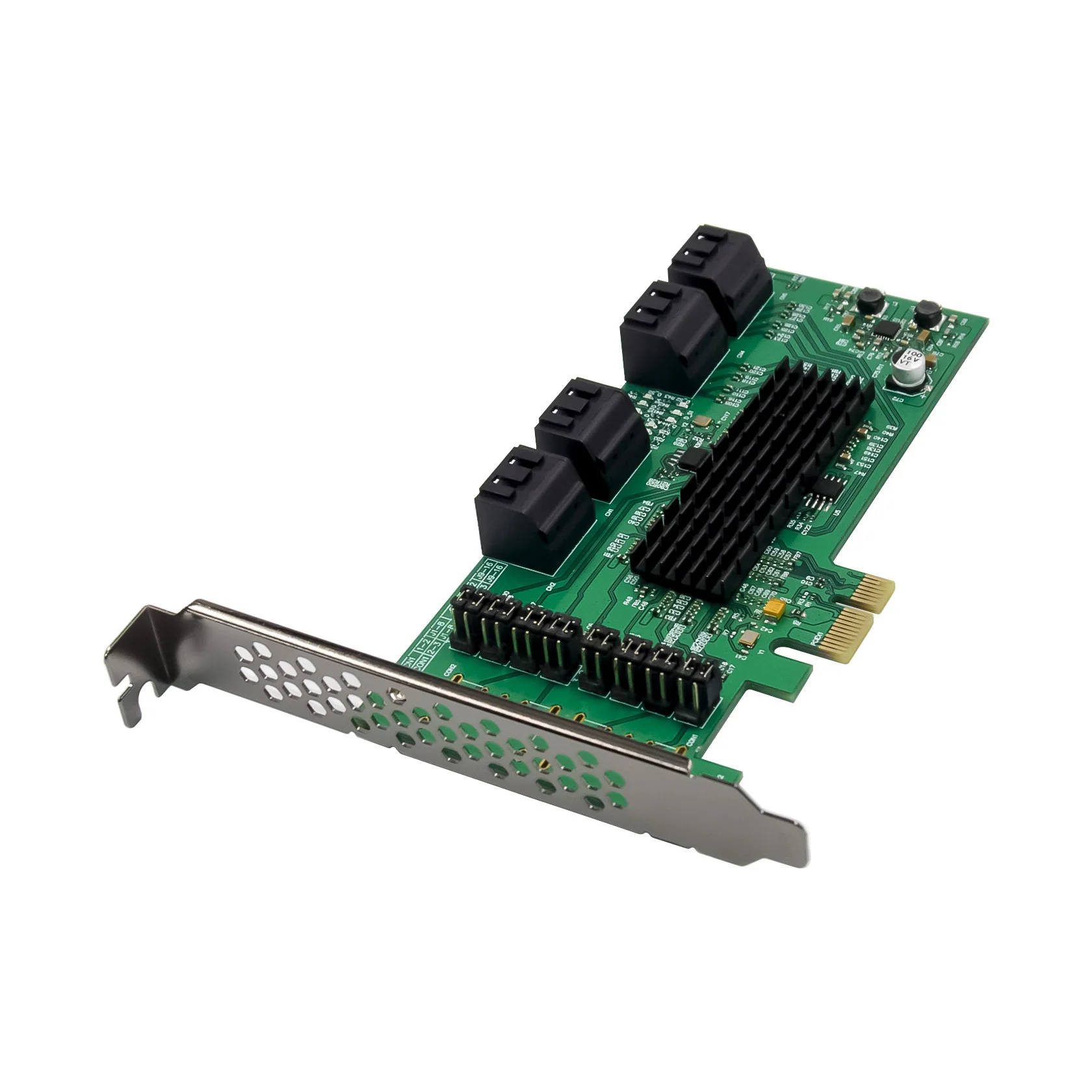 

PCIe x1 SATA 3.0 Expansion card PCIe to SATA 8-Port Marvell 88SE9215 In Stock PCI-E SATA3 Convert Card