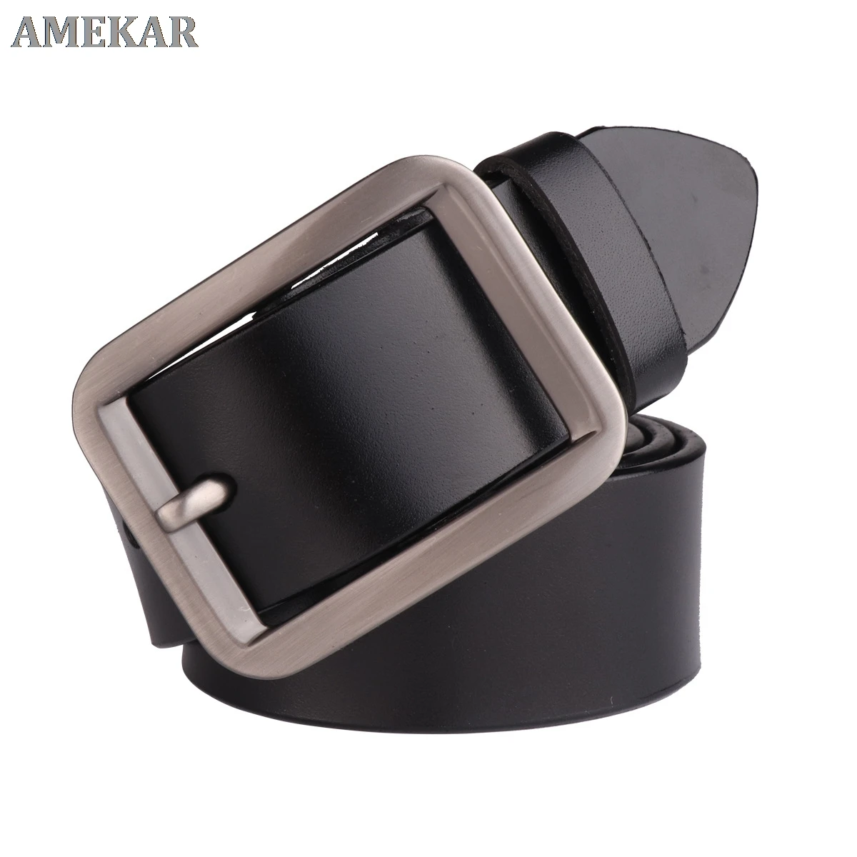 

Male Belt Genuine Leather Men Leather Belt Cowskin Leather Pin Buckle Fashion Designer High Quality Brand Men's Belts FG4137-1