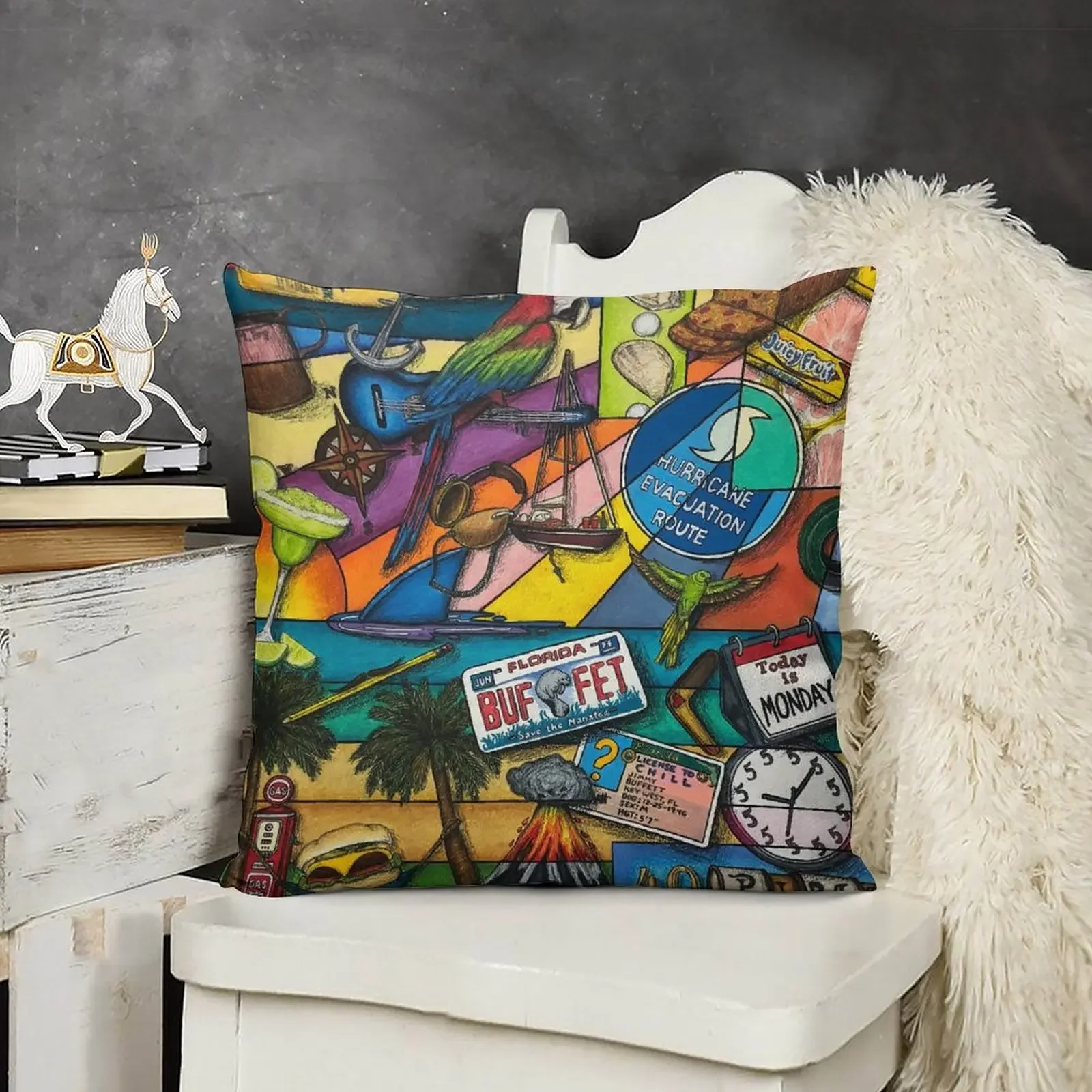 Подушка с попугаем рождественские чехлы декоративные подушки подушка