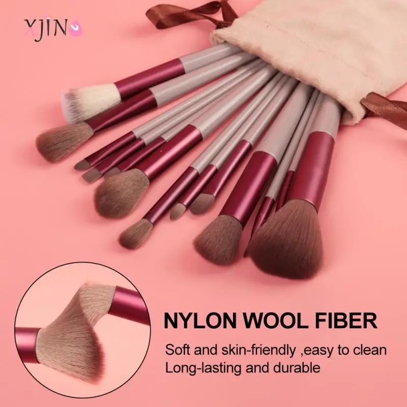 

XJING Makeup Brushes Set Professional 8/13pcs Make Up Brushes Set Eye Shadow Blending Eyeliner Eyelash Eyebrow Brush Makeup Tool