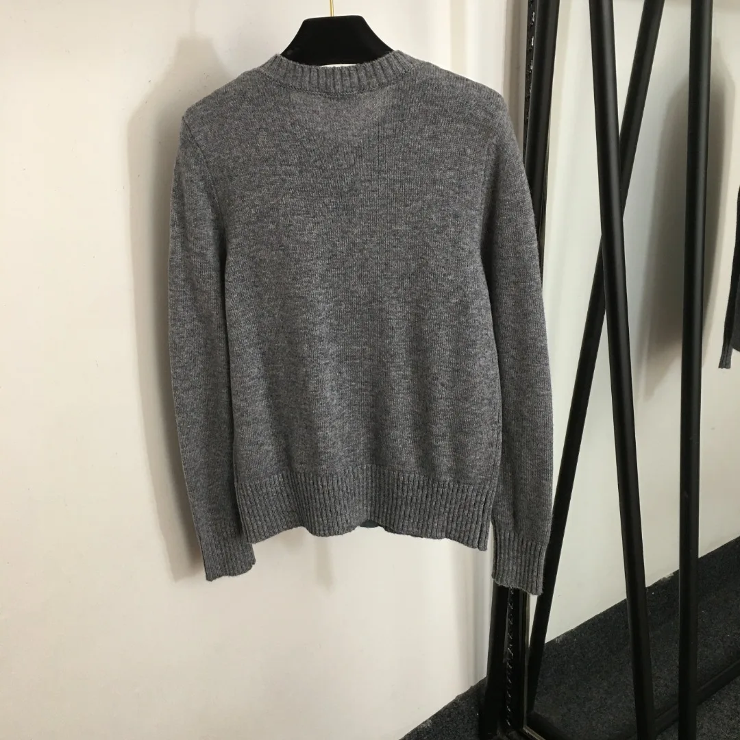 

Женский вязаный кардиган Vicce-Love, однотонный простой свободный свитер в Корейском стиле с круглым вырезом, модная повседневная трикотажная верхняя одежда