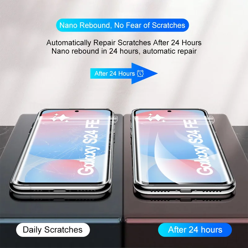 Гидрогелевая пленка 4 в 1 для Samsung Galaxy S24 FE защитные пленки экрана камеры Sumsung S 24 24FE