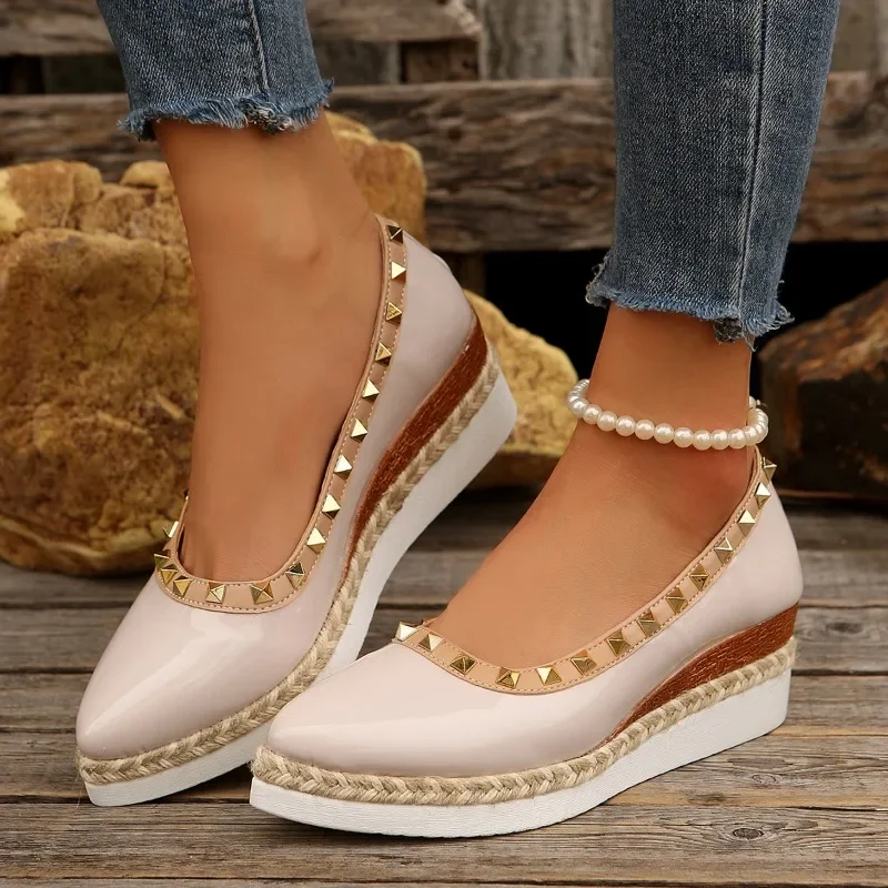 Женские туфли на плоской подошве новинка 2024 популярные классические женские