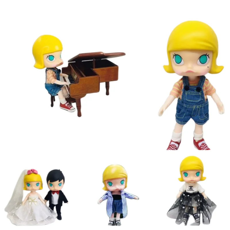 

POP MART Molly series blind box BJD decoration ob11 movable doll couple cute kawaii birthday gift Figure Model Mystery Box