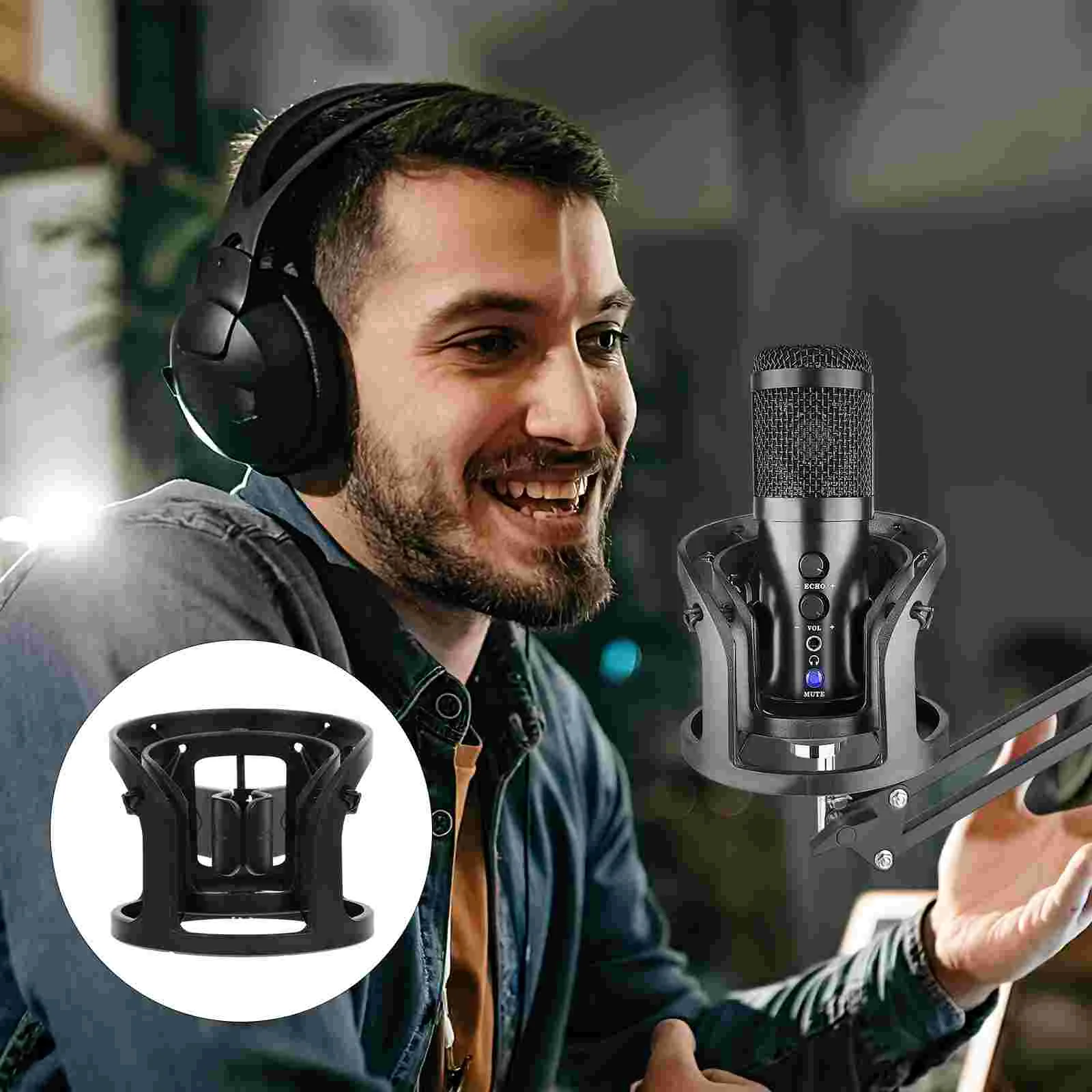 Пластиковое амортизирующее крепление для микрофона Bm700 Bm800 Универсальный