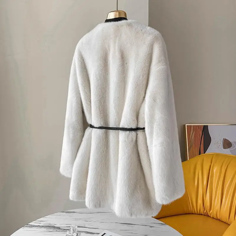 Women real mink coats female mink fur coat genuine long fur coat ladies winter clothes oversize 6xl 5xl 7xl natura fur coats