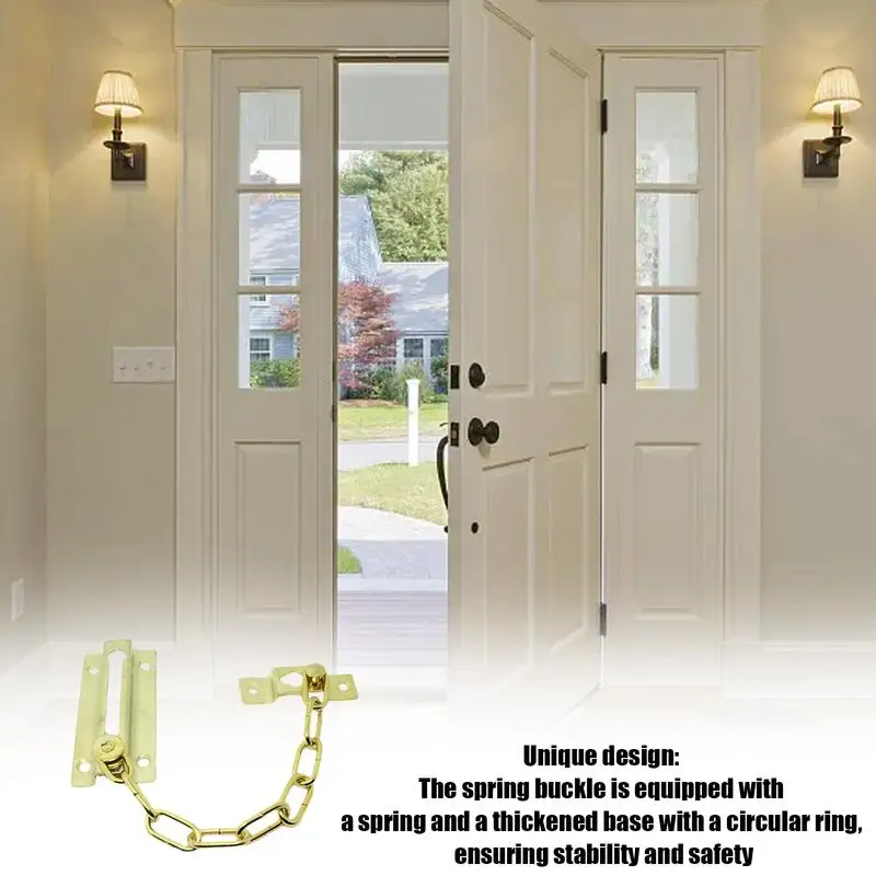 Защитная дверная цепь утолщенная защита цепи с замком устойчивая к ржавчине