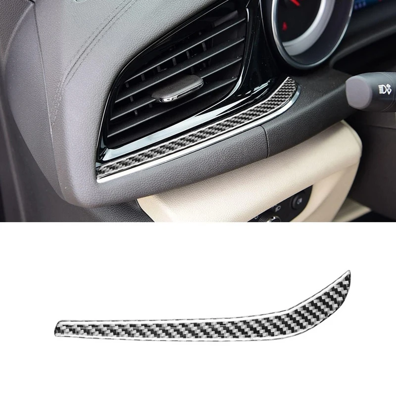 

Carbon Fiber Left Air Conditioning Outlet Cover Trim Sticker For Buick Regal 2017-2021 Interior Accessories