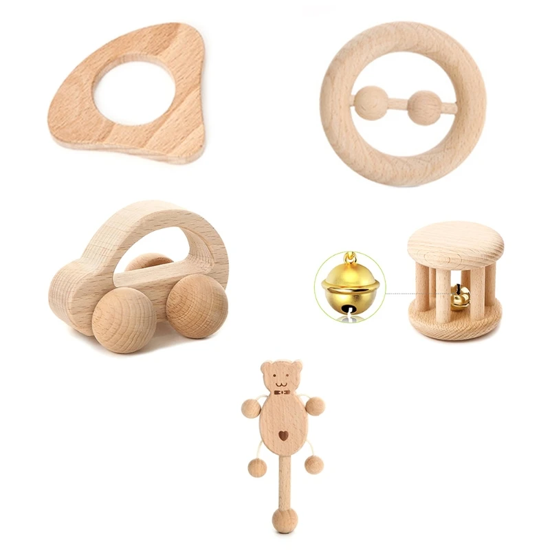 

2022 New Kids Rotating Rattle Circle/Drum Finger Training for Sleeping/Playing Toys