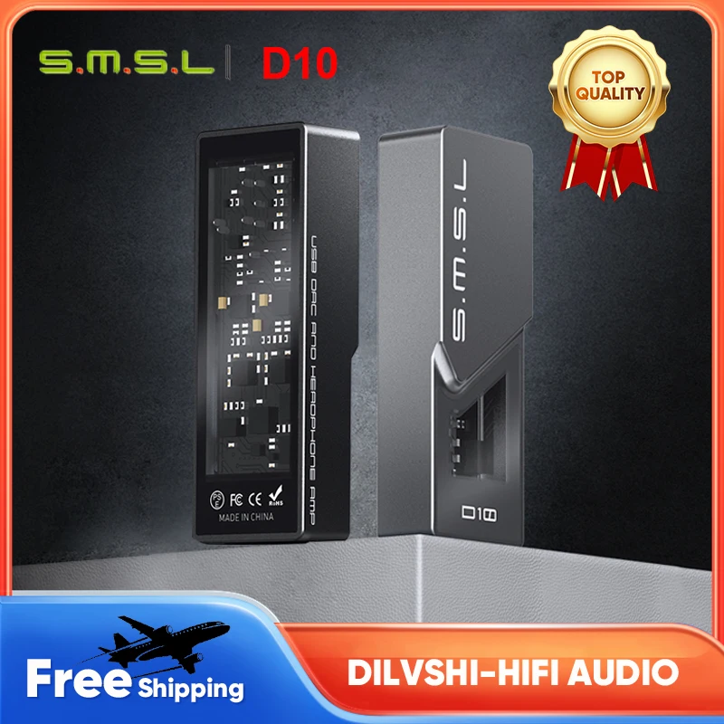 ЦАП для наушников SMSL D10 Mini USB DAC усилитель аудио Hi-res Dual CS43131 декодирование 4 мм