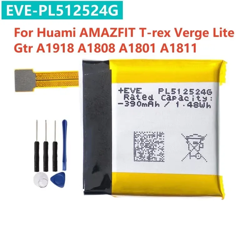 ПЛ 512524 Г 502524 V аккумулятор для Huami AMAZFIT T-rex Verge Lite Gtr A1918 A1808 A1801 A1811 умных часов +