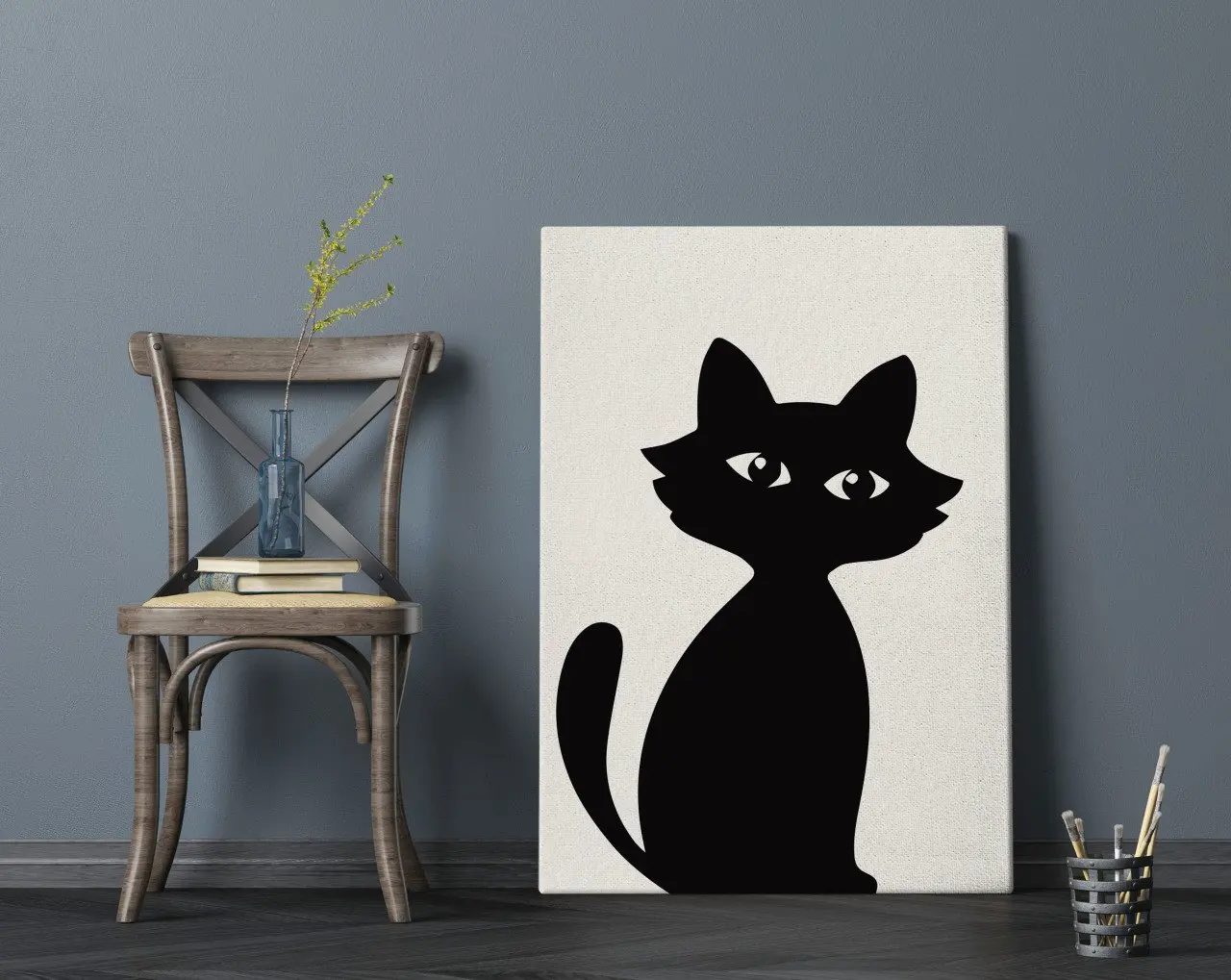 

Холщовый стол BK Home Cat Design, 70x100 см-2