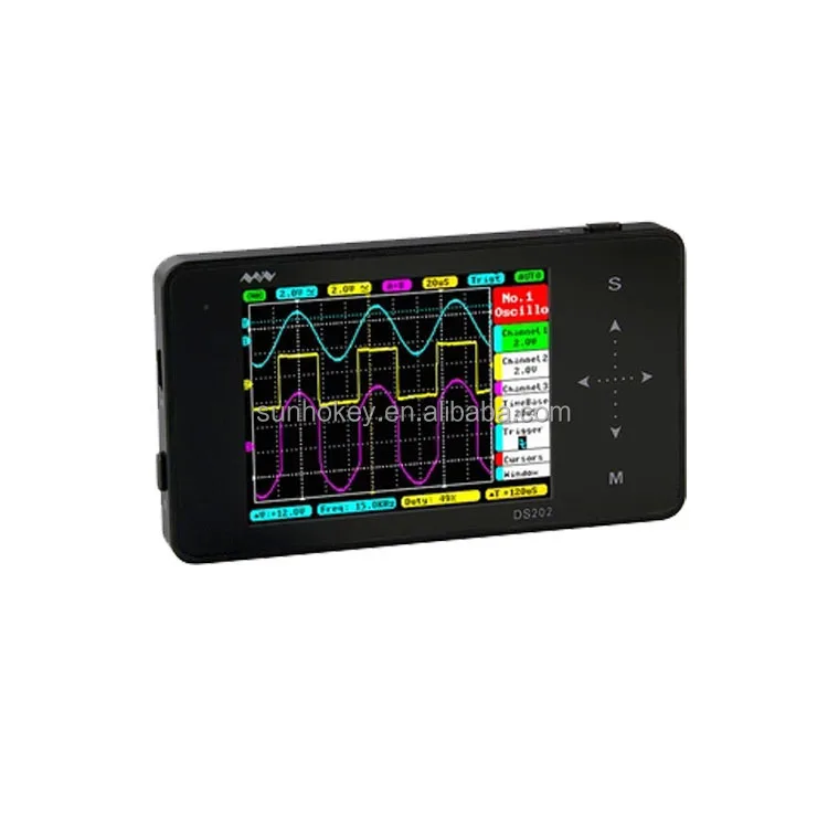 

Digital Multimeter Oscilloscope DSO202 Touch Screen USB Portable DSO202 1MHz Pocket 8MB LCD Handheld Automotive Oscilloscope