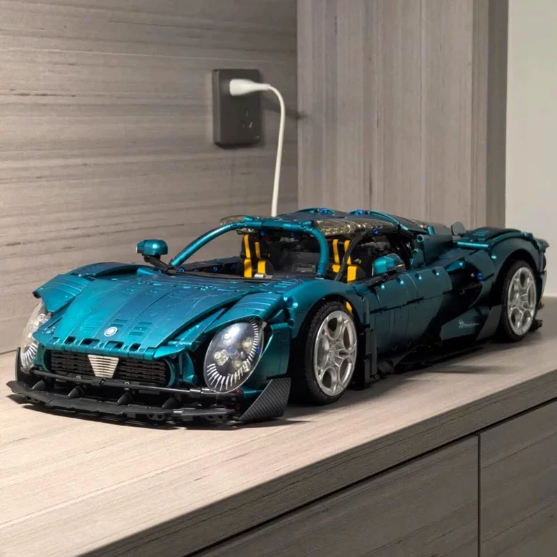 Технический город Суперскоростной автомобиль строительный блок