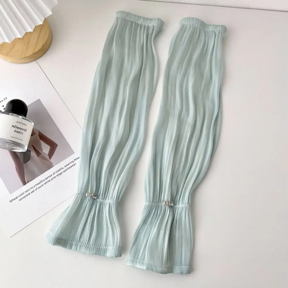 

Glove Anti-UV Rhinestone Mesh Driving Gloves Sunscreen Sleeve Sun Protection Cover Lace Arm Warmers Ice Silk Sleeves