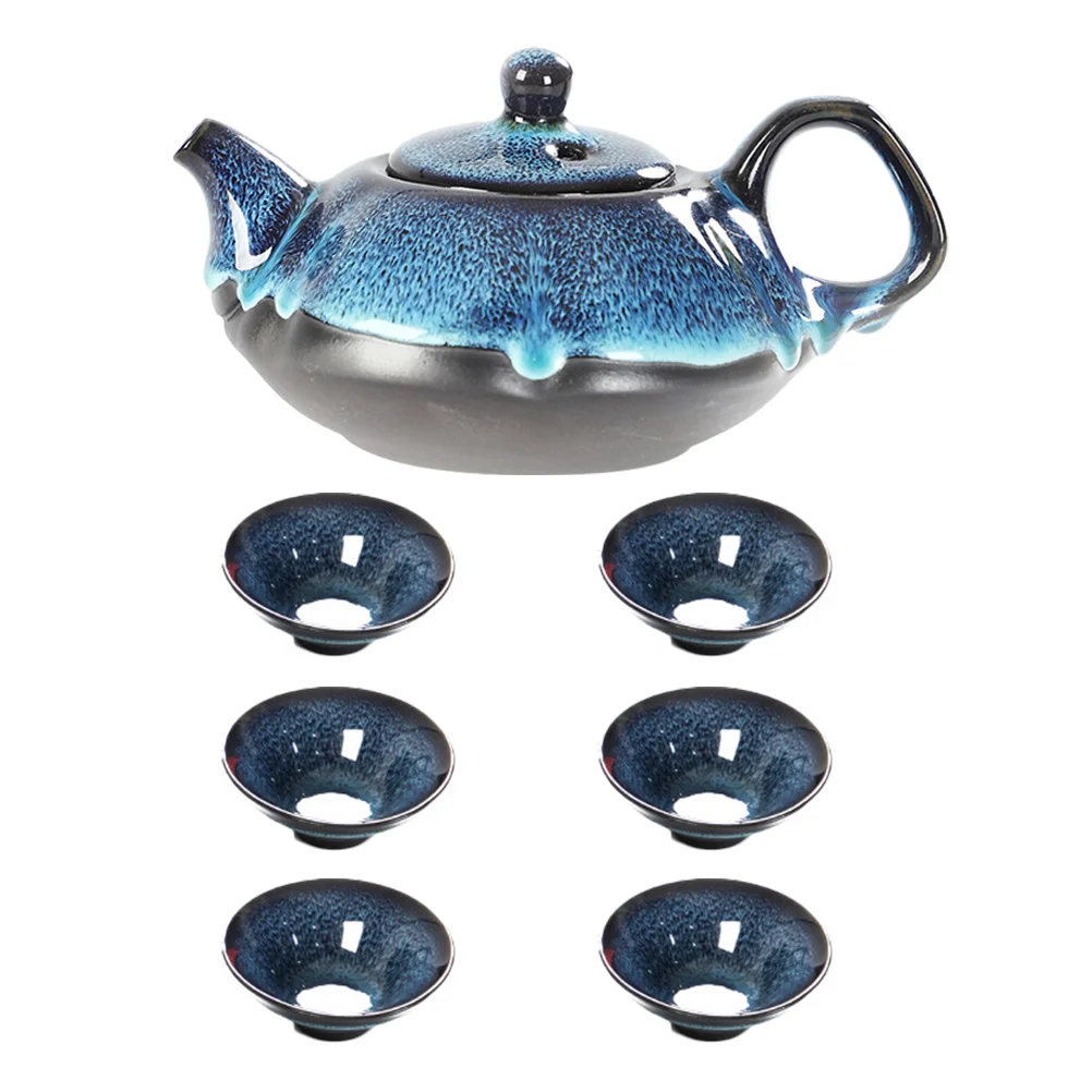 

Tea Teapot Set Hot Pot Porcelain Dispenser Kettle Pottery Teapots Decorative Cup Beverage Pots Teaware Coffee China Teacups