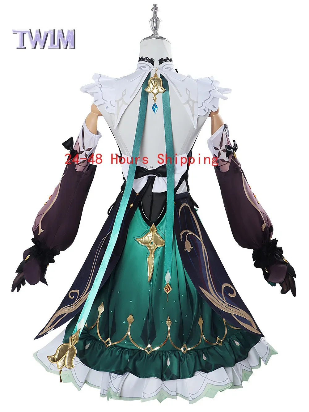 New Game Genshin Impact Emilie Cosplay Costumes Full Set Top Skirt Hat Wig Shoes Women Halloween Carnival Party Performance Suit