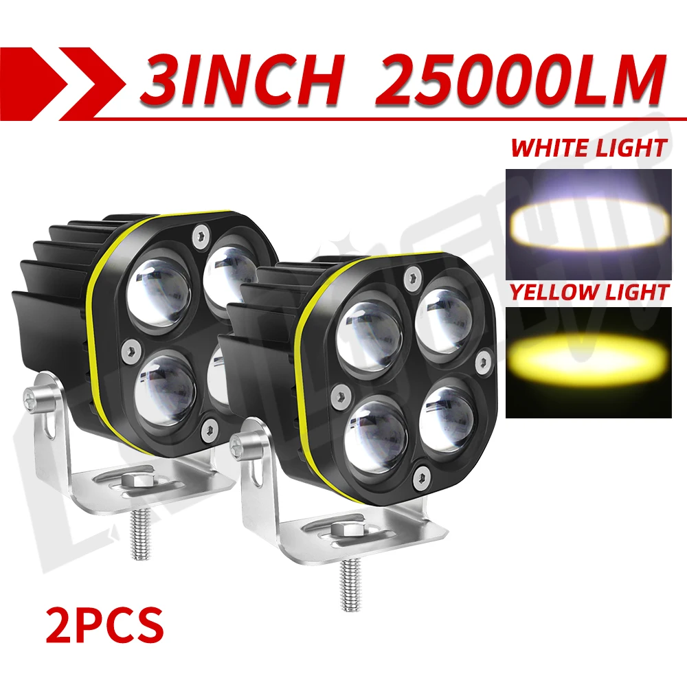 

CO LIGHT брендовые прожекторы для мотоциклов 3-дюймовые автомобильные дневные фары LM стробоскоп для внедорожников 4x4 автомо...